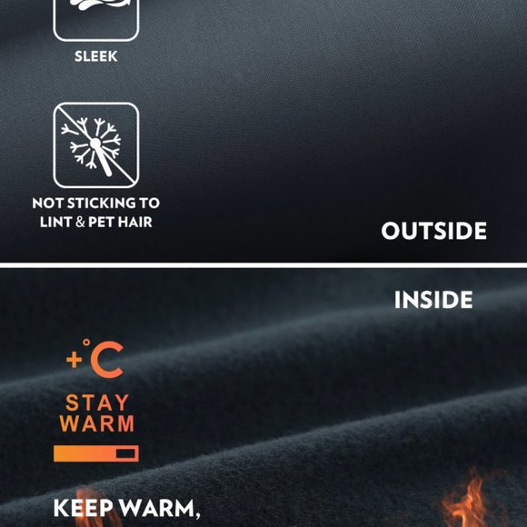 CRZ YOGA Thermal Fleece Lined Leggings 24" - Picture 4 of 7